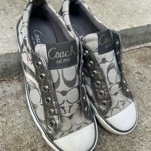 Gibson Charcoal and Silver Sneakers
